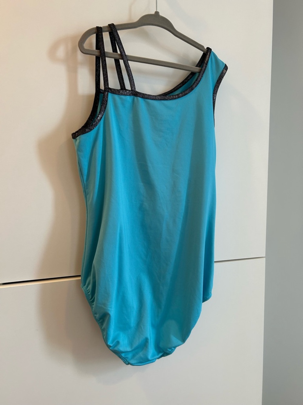 Danskin Now Turquoise and Black Girls' Dance/Gymnastics Leotard Size XL 14/16 - Picture 9 of 9